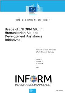 Usage of INFORM GRI in Humanitarian Aid and Development Assistance Initiatives