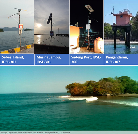 Figure 2: image captured from the IDSL installed in Pangandaran, Indonesia